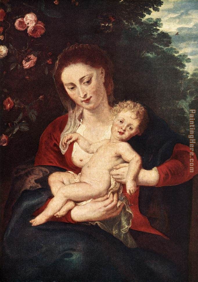 Virgin and Child painting - Peter Paul Rubens Virgin and Child art painting